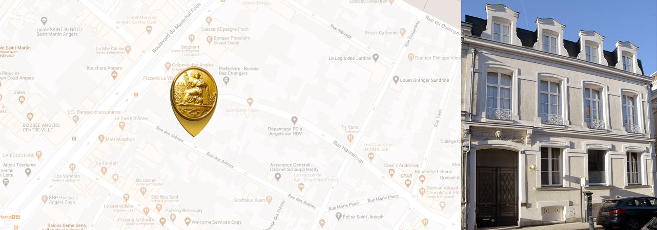 Carte rue des arenes
